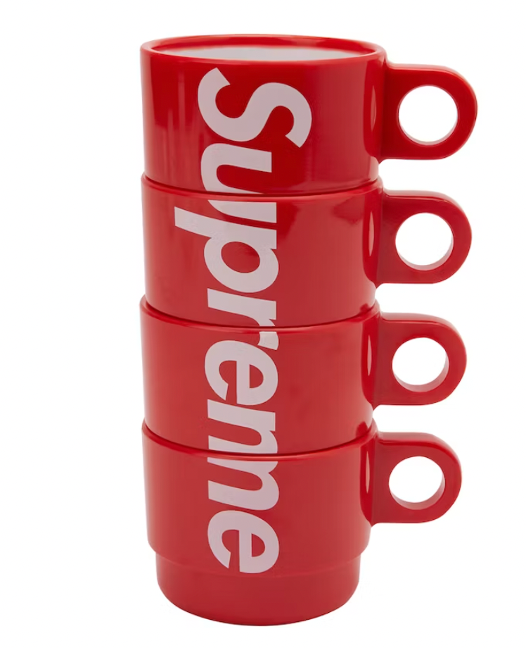 Supreme Stacking Cups (Set of 4) Red