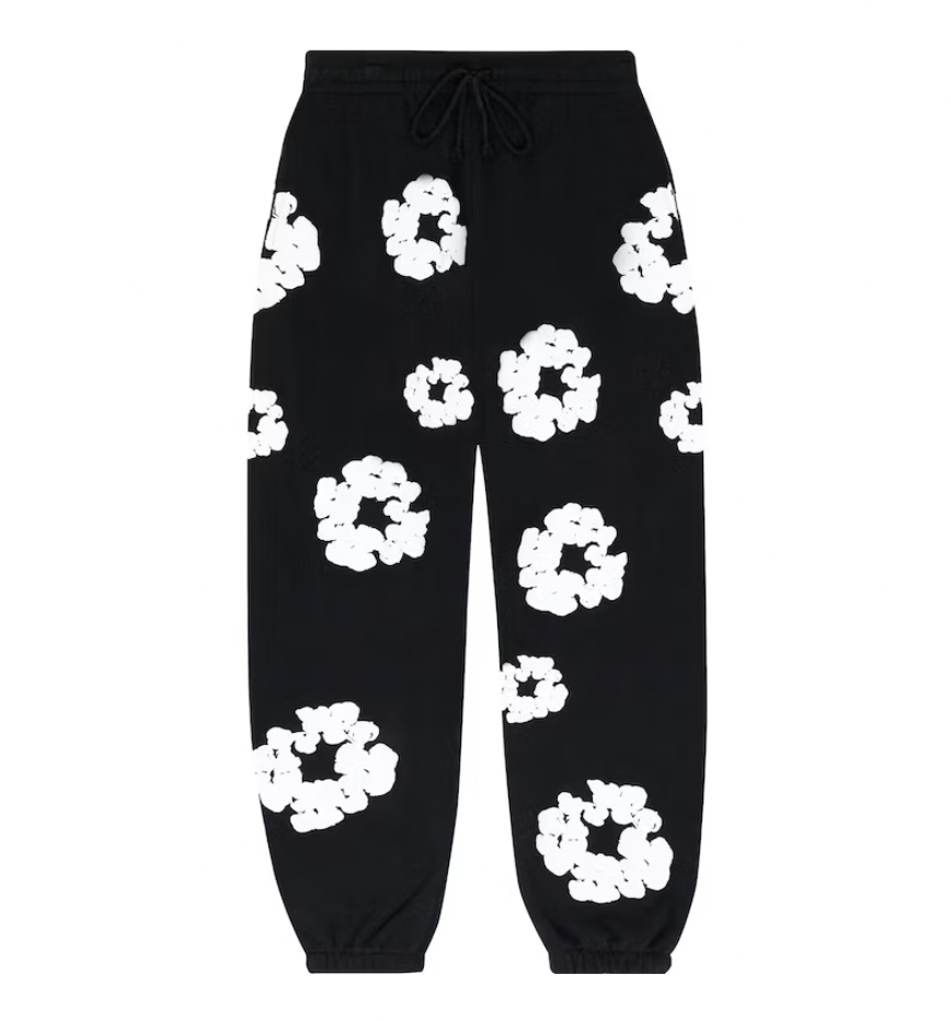 Denim Tears The Cotton Wreath Sweatpants Black – Upper Level 916