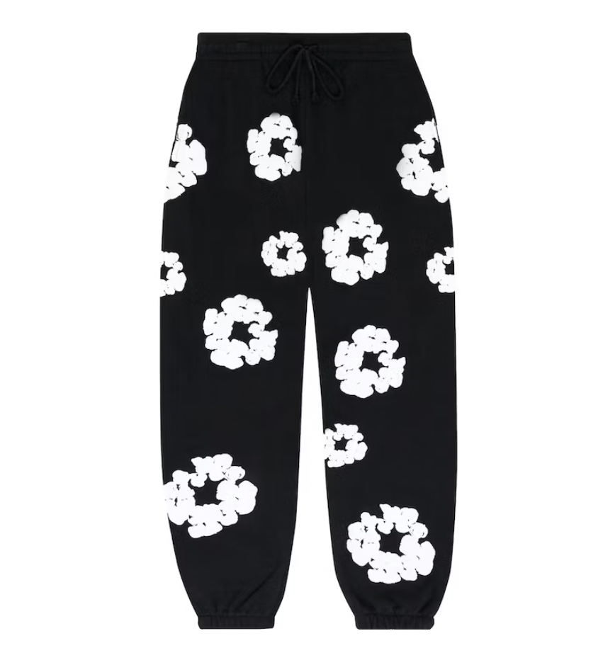 Denim Tears The Cotton Wreath Sweatpants Black
