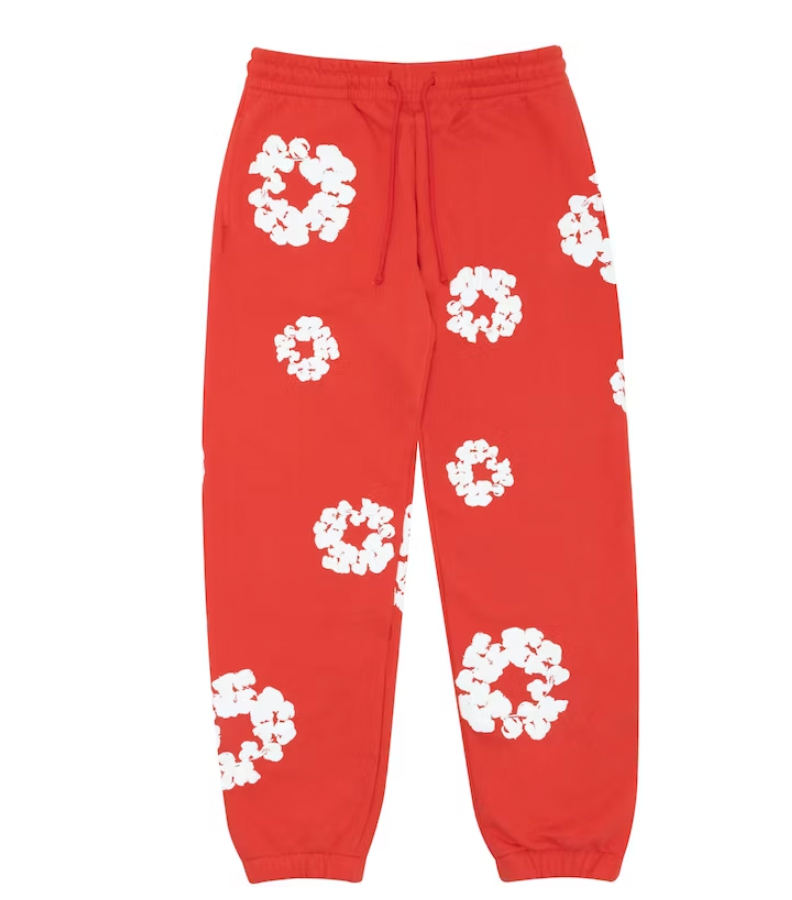 Denim Tears Cotton Wreath Sweatpant Red