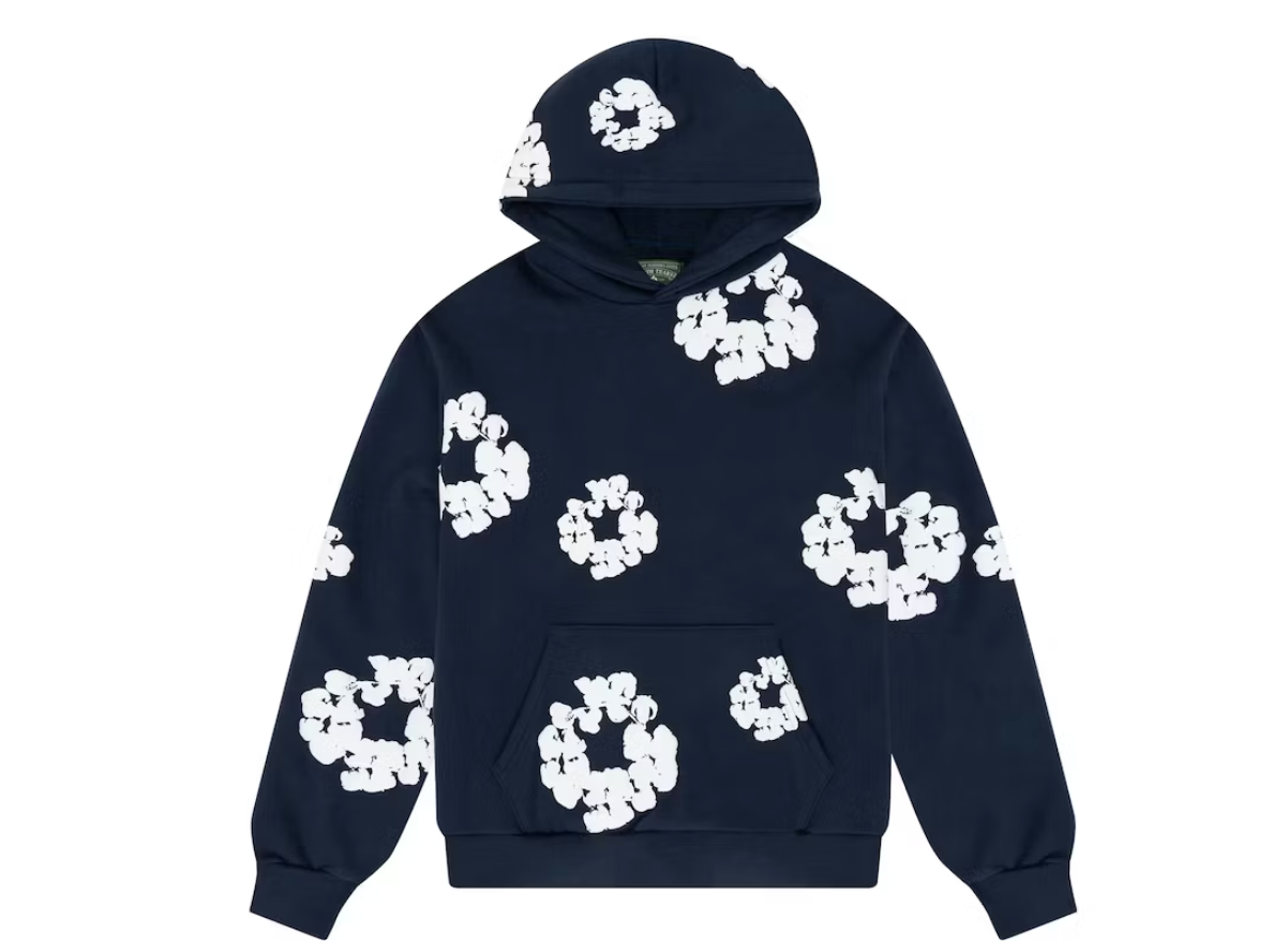 Denim Tears Cotton Wreath Sweatshirt Navy