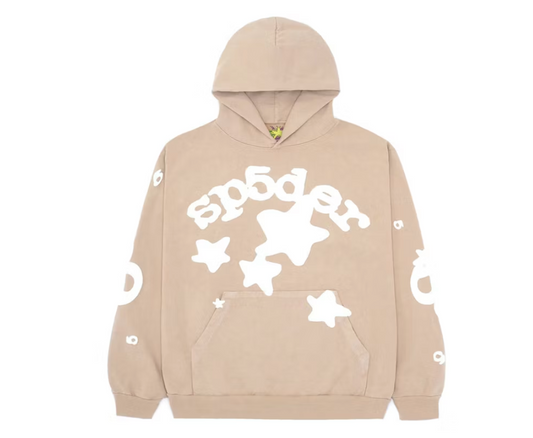 Sp5der Beluga Hoodie Sand