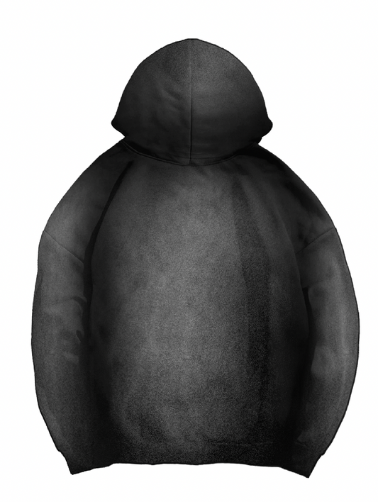 Purple Brand Hwt Fleece Full Zip Hoody Black/White