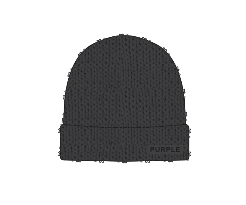 Purple Brand Mohair Beanie Black