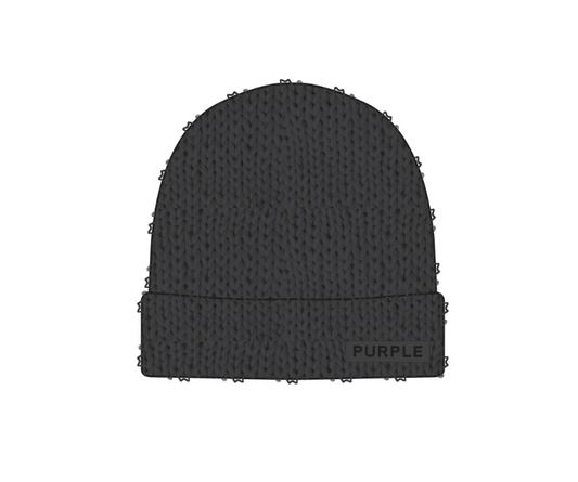 Purple Brand Mohair Beanie Black