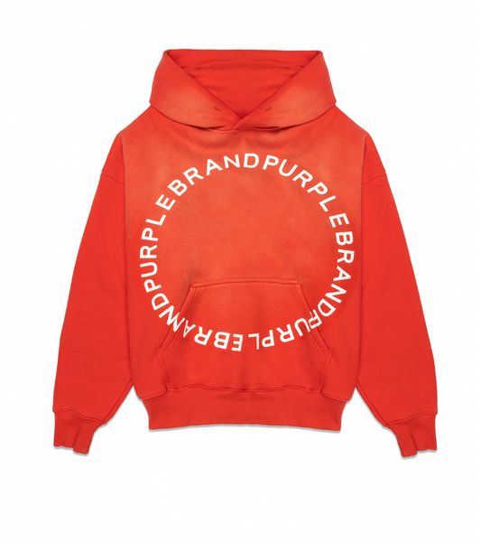 Purple Brand Hwt Fleece Po Hoody Circle Red
