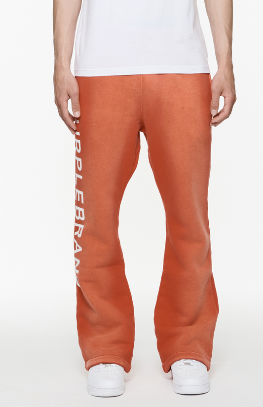 Purple Brand Hwt Fleece Flared Pant Red