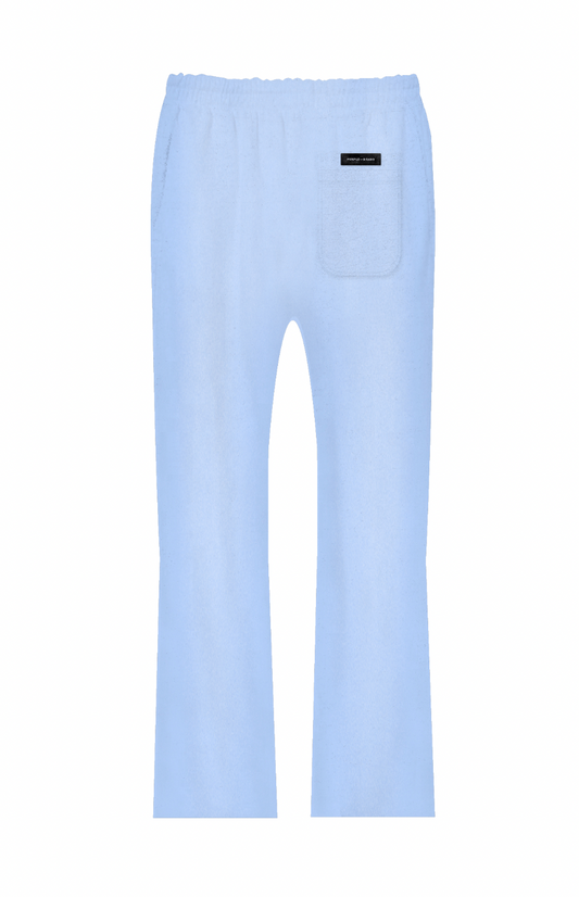 Purple Brand Hwt Fleece Flared Pant Blue and Yellow