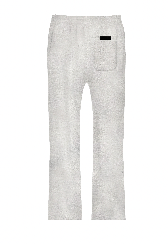 Purple Brand Hwt Fleece Flared Pant Grey and red