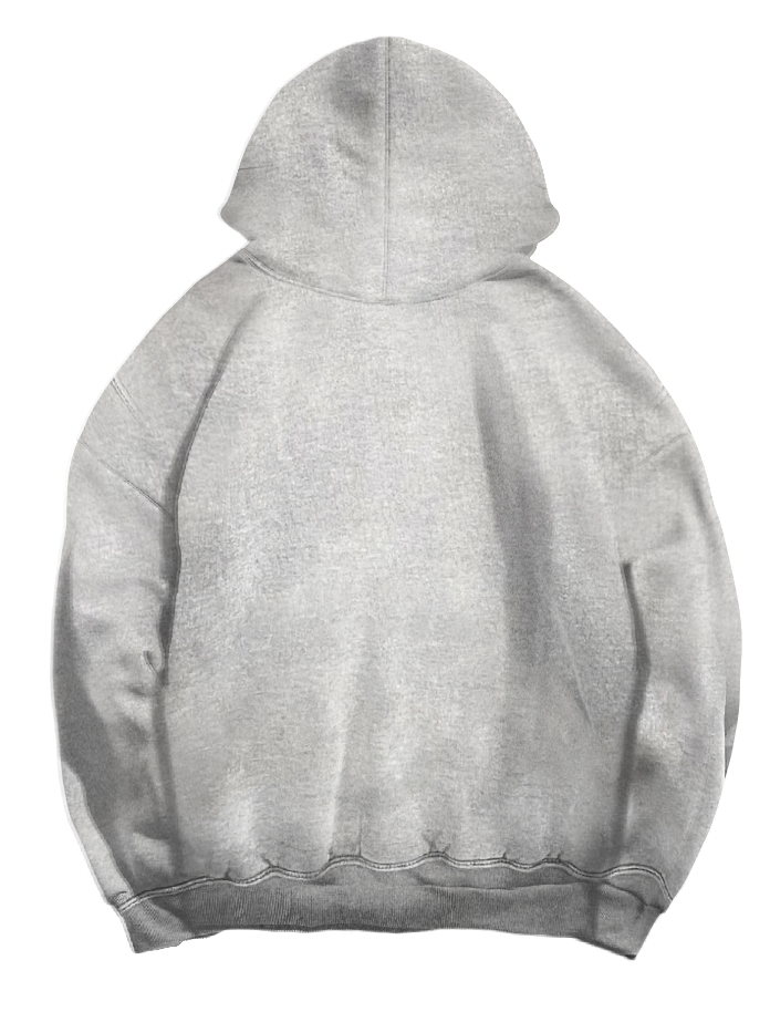 Purple Brand Hwt Fleece Full Zip Hoody Grey and Red