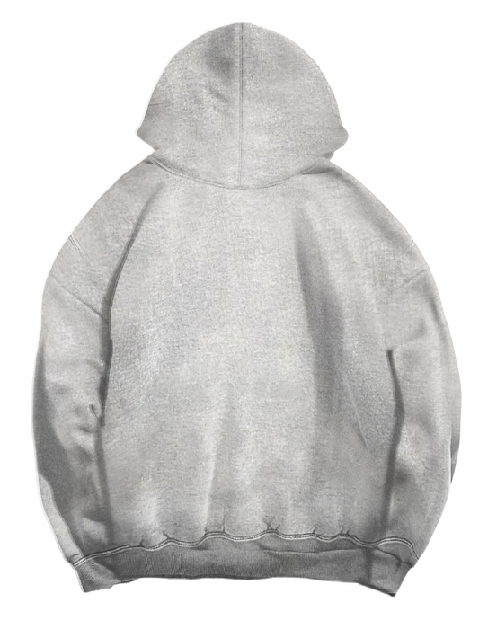 Purple Brand Hwt Fleece Full Zip Hoody Grey and Red