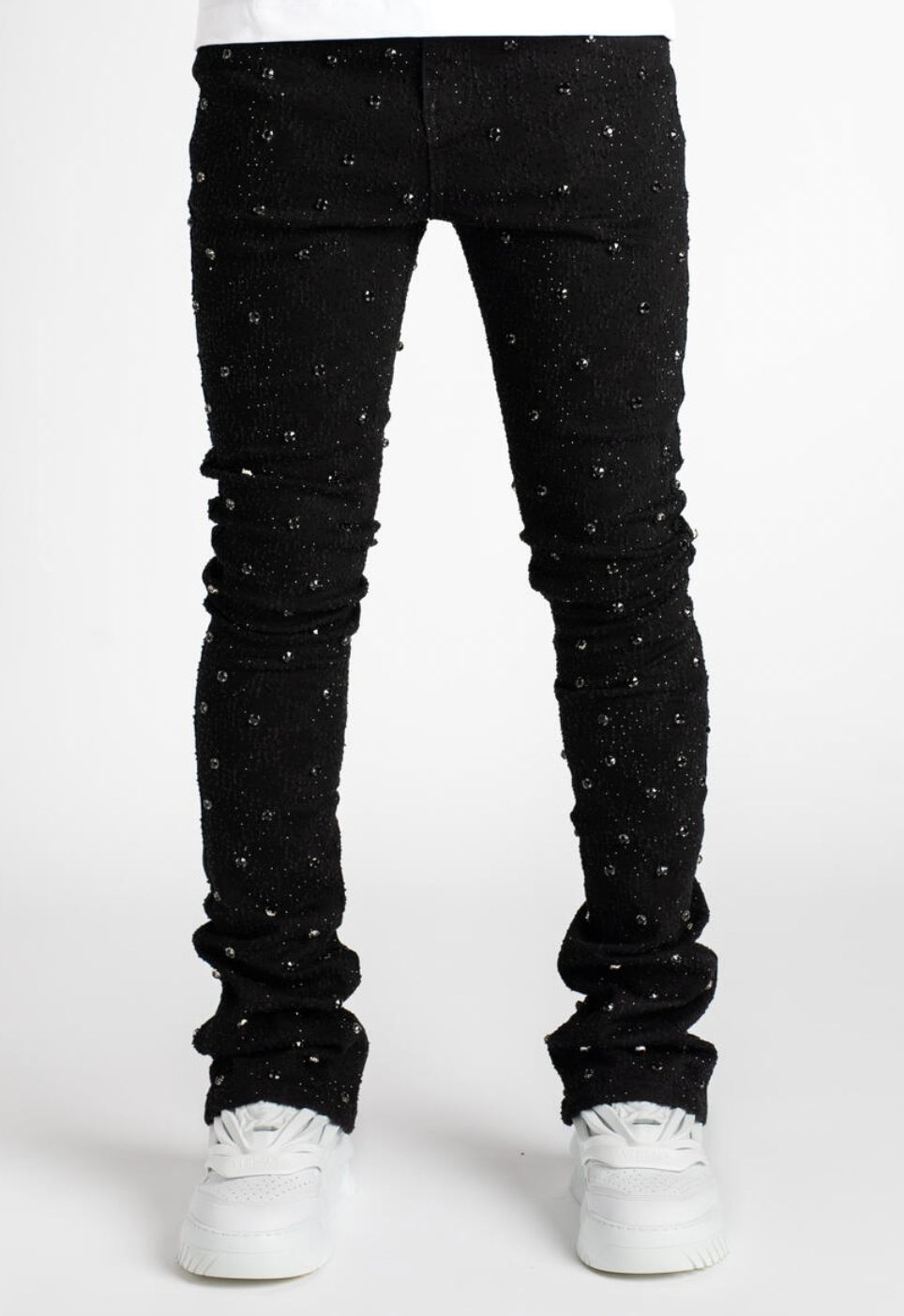 Guapi All Black Embellished Denim