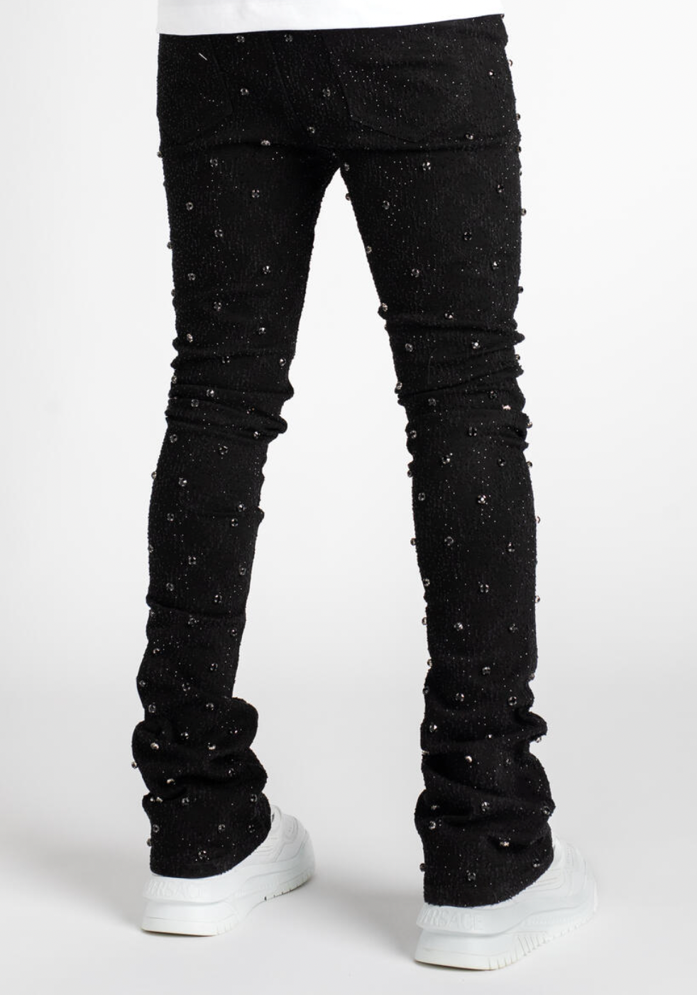 Guapi All Black Embellished Denim