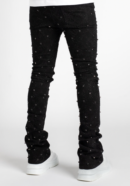 Guapi All Black Embellished Denim