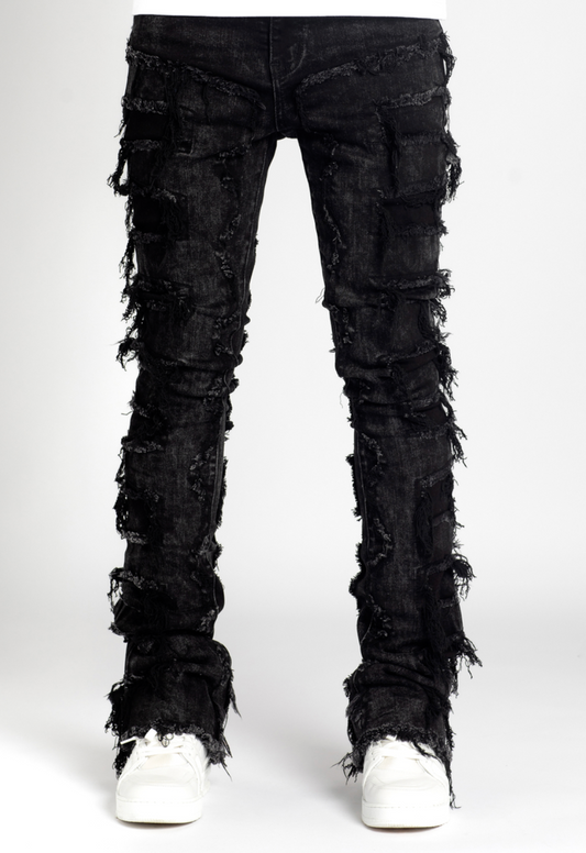 GUAPI Iron Grey Stacked Denim