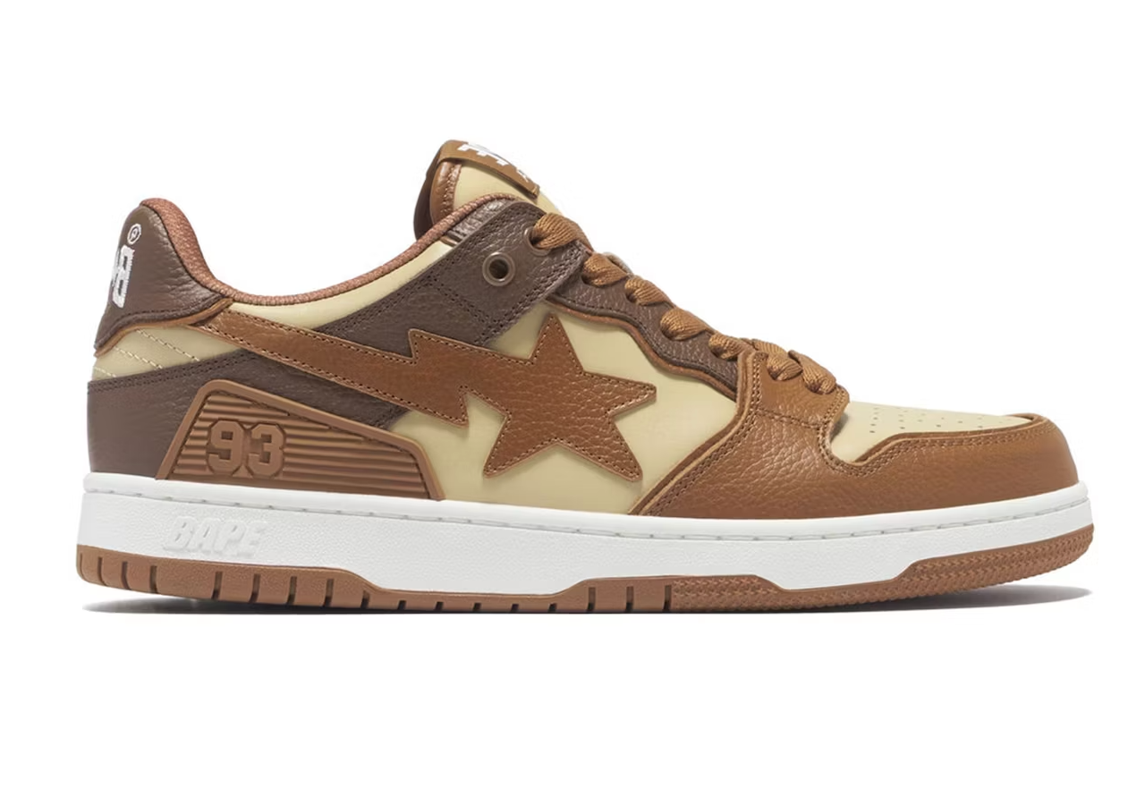 A Bathing Ape Sk8 Sta #5 Brown Beige