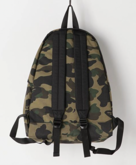 A BATHING APE CORDURA BACKPACK 1ST CAMO DAY PACK GREEN
