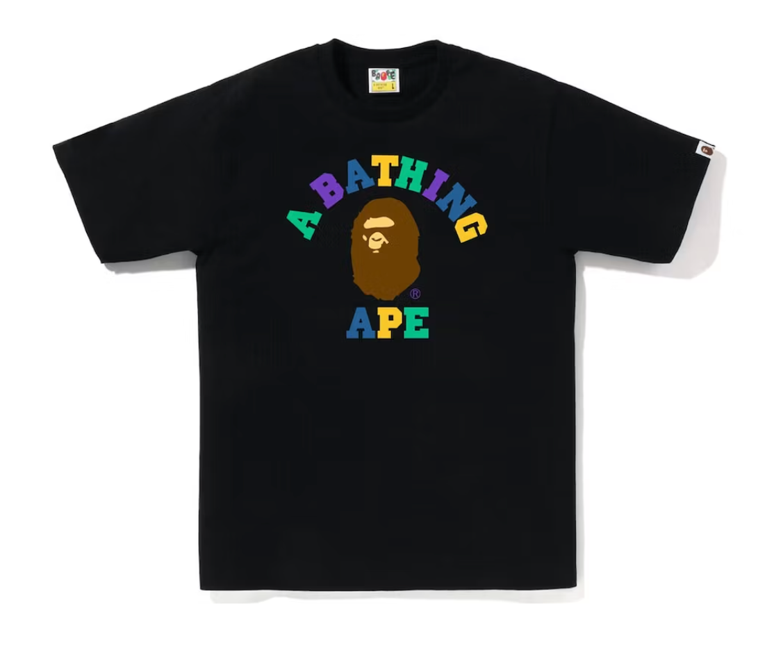 BAPE Colors College Tee (SS23) Black