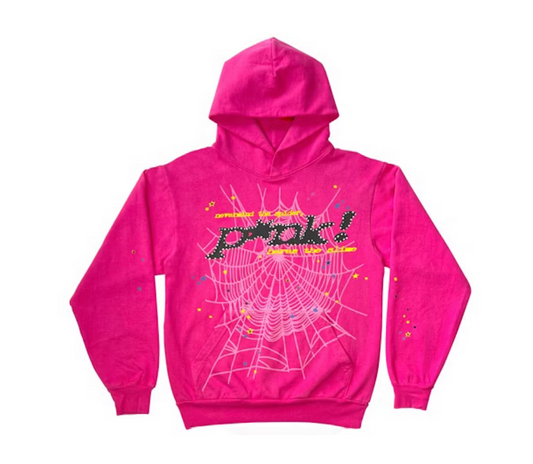 Sp5der P*NK Hoodie Pink