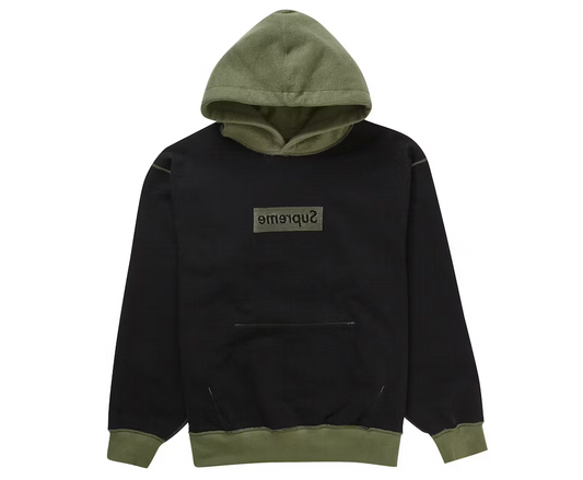 Supreme Inside Out Box Logo Hooded Sweatshirt Light Olive