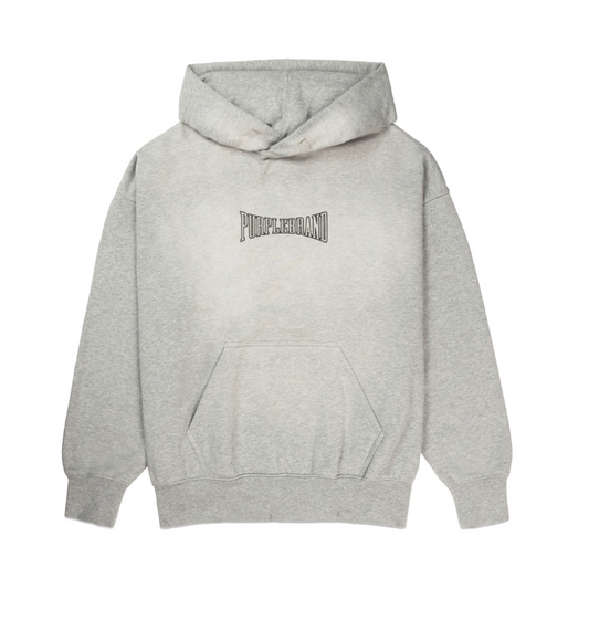 Purple Brand Mwt Fleece Po Hoody Heather Grey/Black