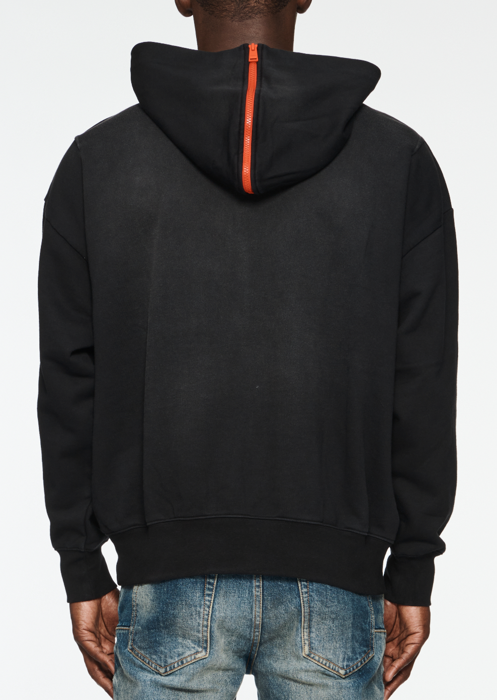 Purple Brand Mwt Fleece Curved Logo Po Hoody Black/Yellow