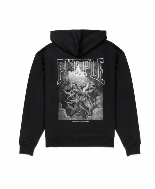 Purple Brand Angel Battle French Terry Po Hoody