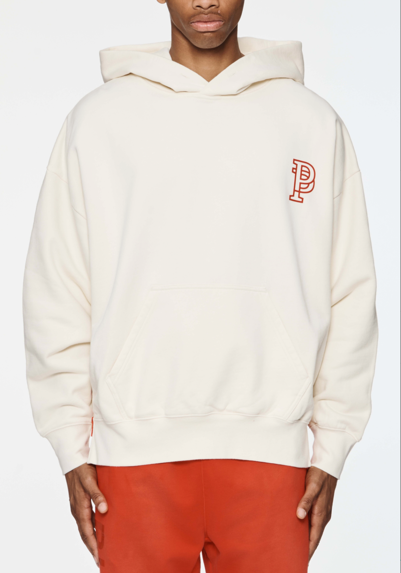 Purple Brand Mwt Fleece Po Hoody Off-White/Red