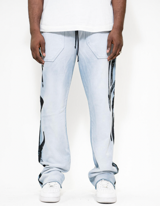 Golden Denim The Lounge Stacked Sweatpants Santa Cruz