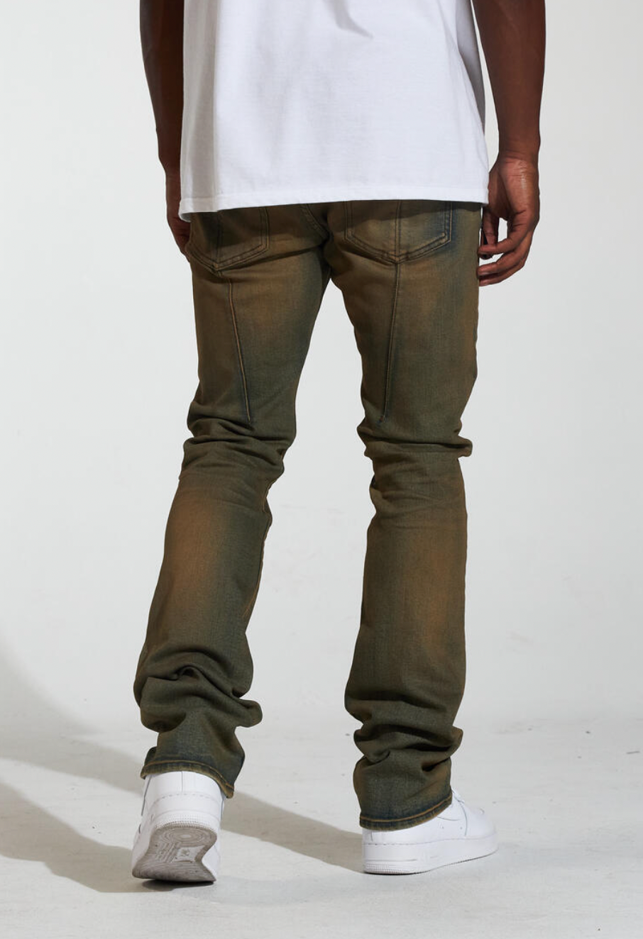Crysp Denim Arch Stacked Rust Wash Jeans