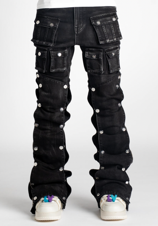 Guapi Iron Grey Stacked Premium Denim