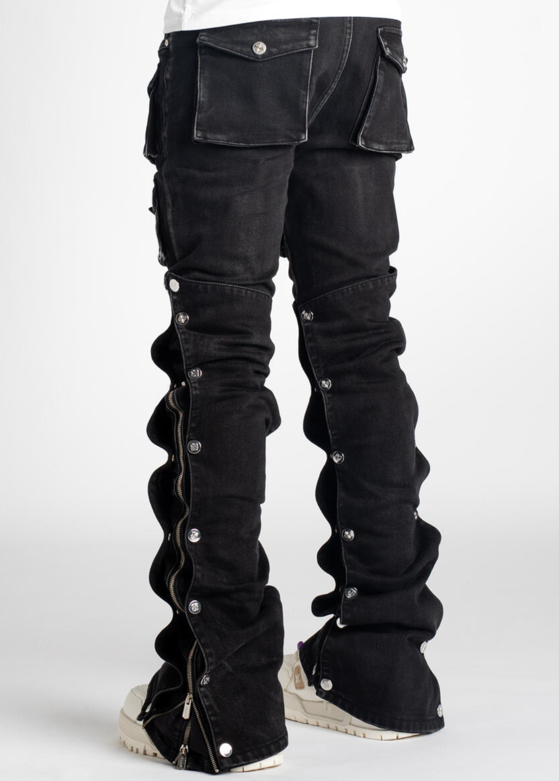 Guapi Iron Grey Stacked Premium Denim