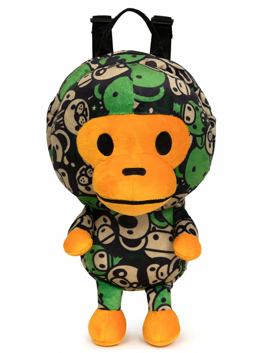 BAPE BABY MILO PLUSH BACKPACK GREEN