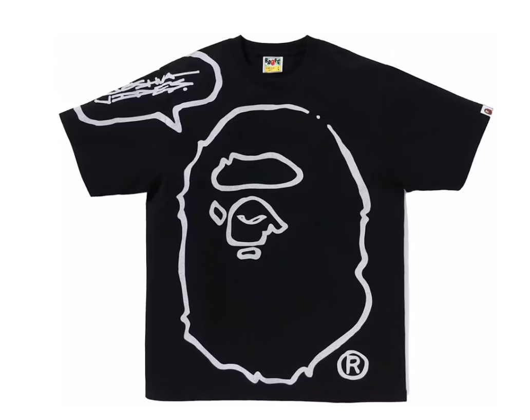 BAPE x Joshua Vides Ape Head Tee Black