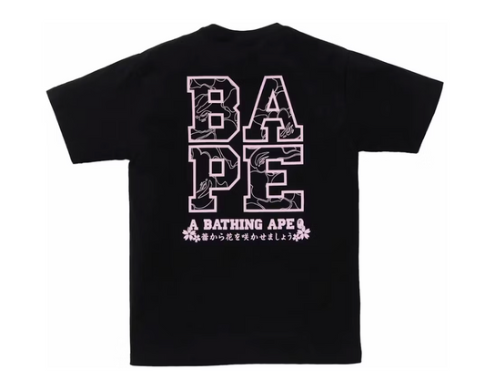 BAPE Sakura Photo Ape Head Tee (SS24) Black