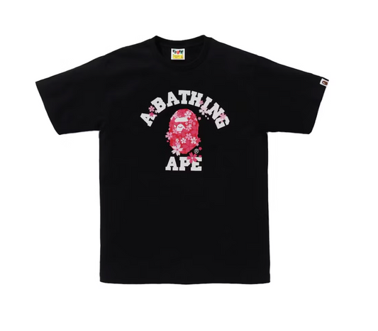 BAPE Sakura College Tee Black