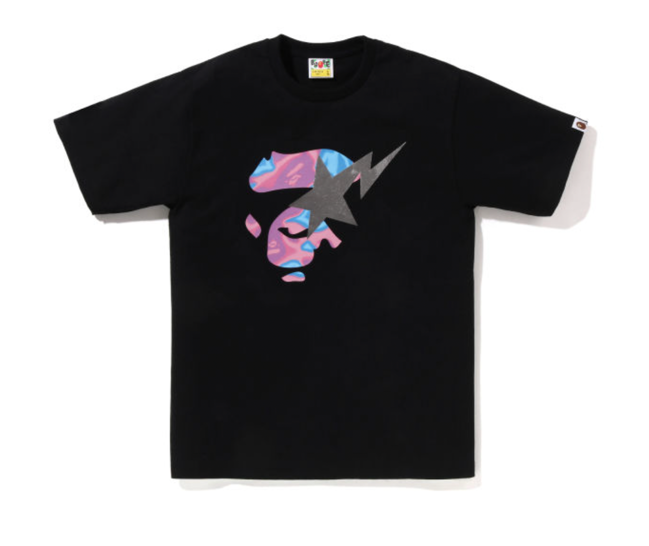BAPE Liquid Camo Ape Face STA Tee