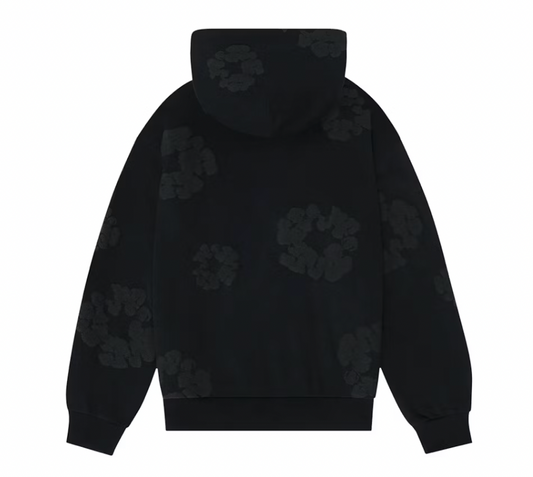 Denim Tears Cotton Wreath Hoodie Black Monochrome