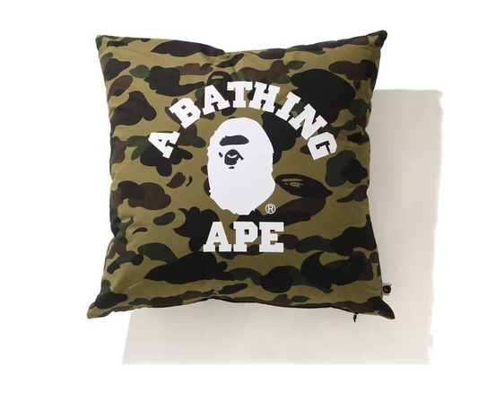 BAPE 1st Camo College Square Cushion Green