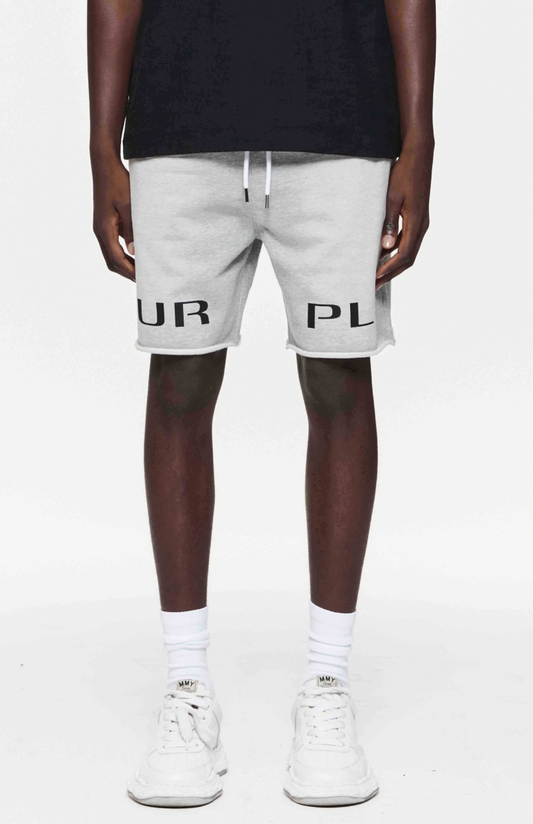 Purple Brand Logo French Terry Sweatshorts Heather