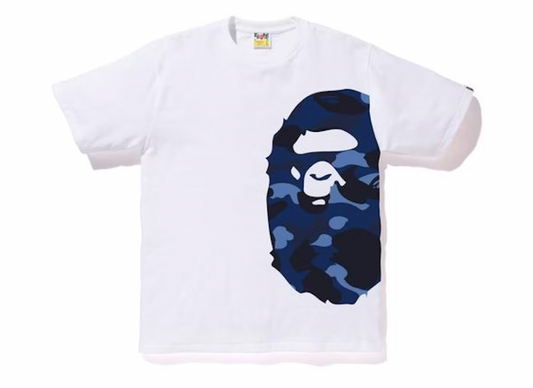BAPE Color Camo Side Big Ape Head Tee White/Navy