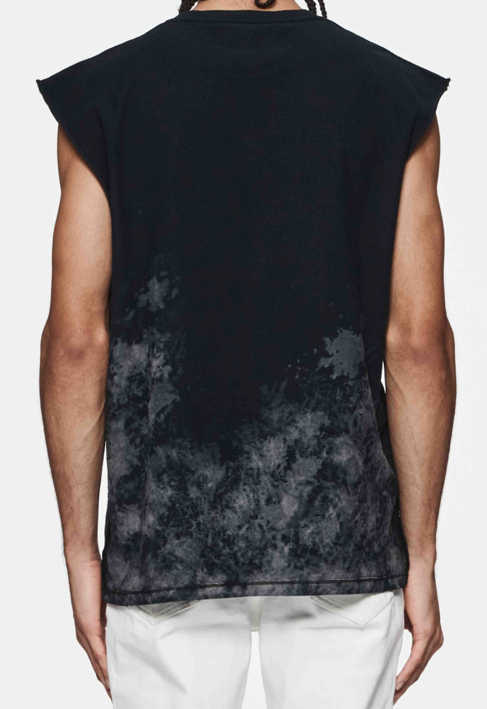 Purple Brand Textured Jersey Sleeveless Spotted