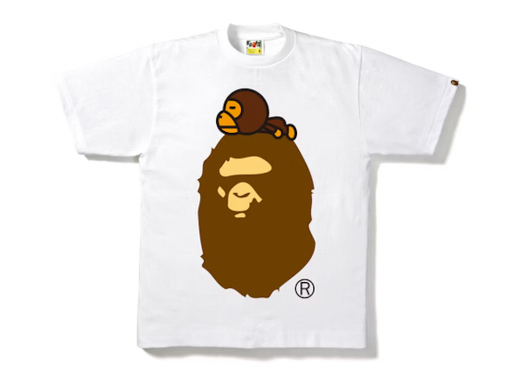BAPE Milo On Big Ape Tee White
