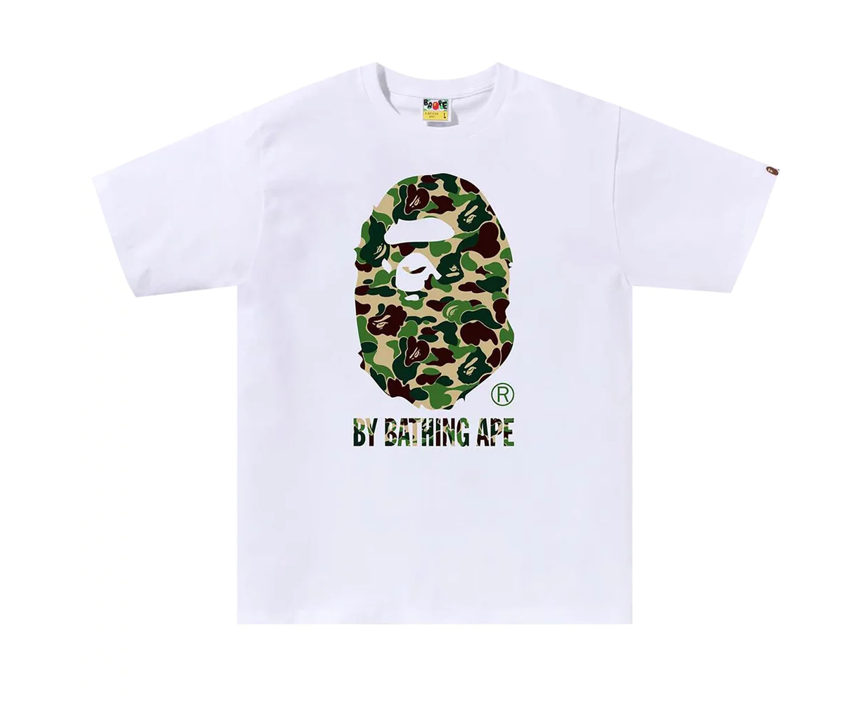 BAPE ABC Camo By Bathing Ape Tee White/Green