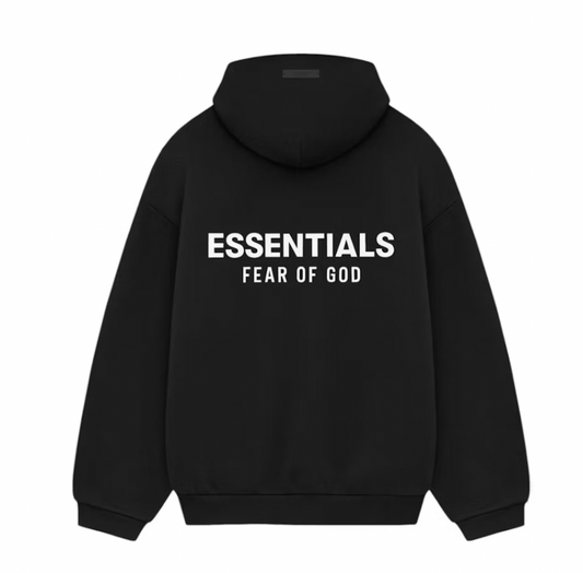 Fear of God Essentials Fleece Hoodie (FW24) Black
