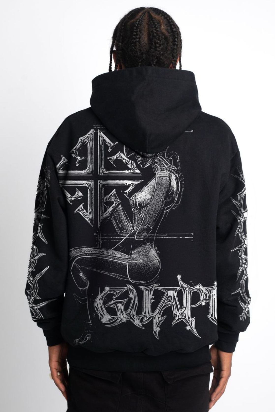 Guapi Obsidian Black Cyborg Hoodie