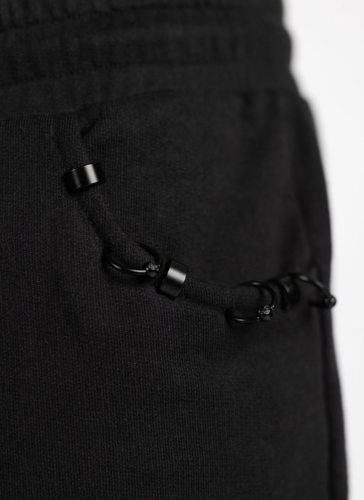 Guapi All Black Piercing Sweat Pants