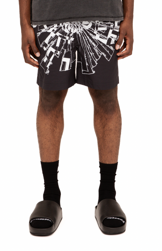 Purple Brand All Round Shorts (Cracked Glass)