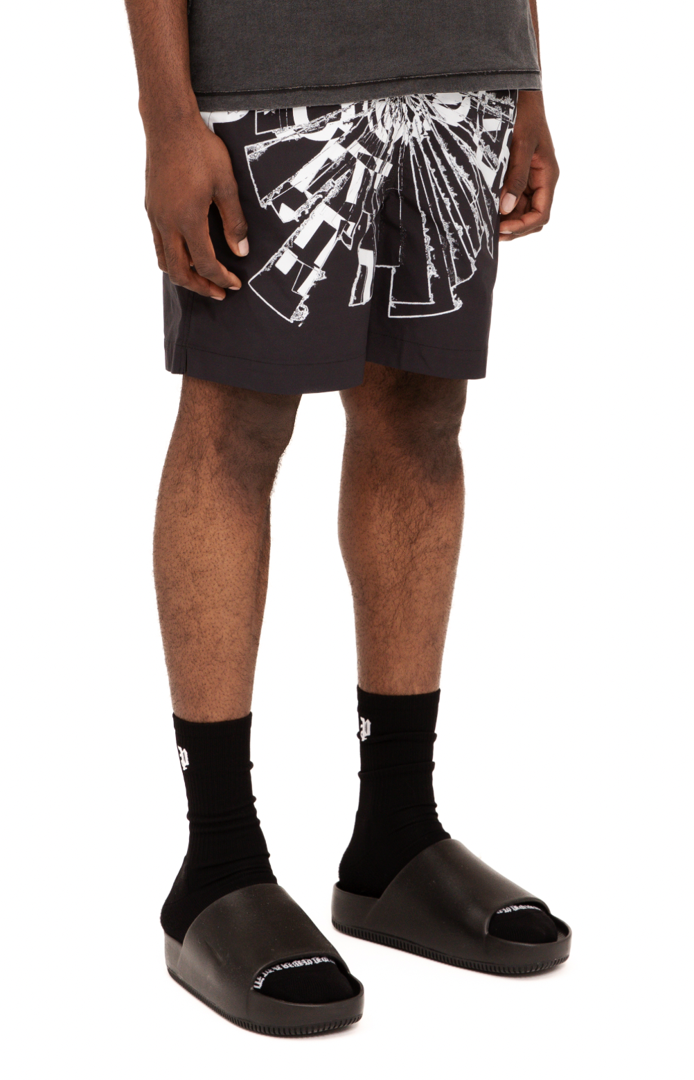 Purple Brand All Round Shorts (Cracked Glass)