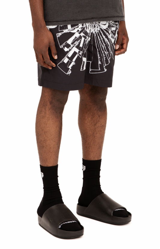 Purple Brand All Round Shorts (Cracked Glass)